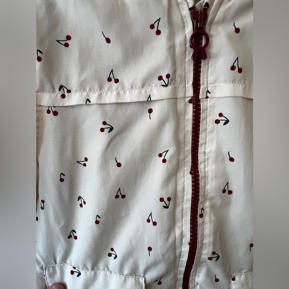 Zara Girls Cherry Lined Windbreaker Jacket Size 4-5 Years - Picture 13 of 14